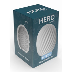 Toy Joy Oeuf de Masturbation HERO SPIRAL Blanc